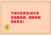 下城子卖灵芝(城子灵芝销售风靡，新鲜采摘供应充足)