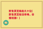 野生灵芝拍出几十亿(野生灵芝抢注市场，价格狂涨！)