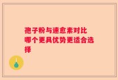 孢子粉与速愈素对比 哪个更具优势更适合选择