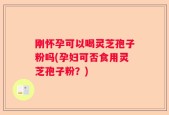 刚怀孕可以喝灵芝孢子粉吗(孕妇可否食用灵芝孢子粉？)