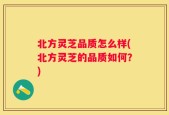 北方灵芝品质怎么样(北方灵芝的品质如何？)