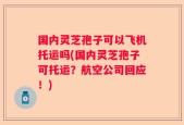 国内灵芝孢子可以飞机托运吗(国内灵芝孢子可托运？航空公司回应！)