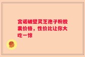 宫诺破壁灵芝孢子粉胶囊价格，性价比让你大吃一惊