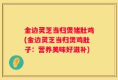 金边灵芝当归煲猪肚鸡(金边灵芝当归煲鸡肚子：营养美味好滋补)