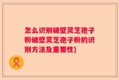 怎么识别破壁灵芝孢子粉破壁灵芝孢子粉的识别方法及重要性)