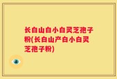 长白山白小白灵芝孢子粉(长白山产白小白灵芝孢子粉)
