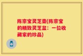陈宗宝灵芝壶(陈宗宝的精致灵芝盆：一位收藏家的珍品)
