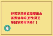 野灵芝采回家需要用水蒸煮消毒吗(野生灵芝采回家如何消毒？)