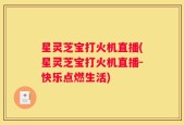 星灵芝宝打火机直播(星灵芝宝打火机直播-快乐点燃生活)