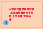 大型灵芝孢子粉破壁机_高效破壁灵芝孢子粉机 大型设备 专业品质)