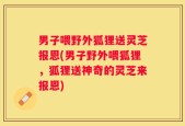 男子喂野外狐狸送灵芝报恩(男子野外喂狐狸，狐狸送神奇的灵芝来报恩)