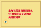 金蝉花灵芝汤搭配什么好(金蝉花灵芝汤的完美搭配建议)