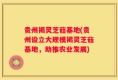 贵州褐灵芝菇基地(贵州设立大规模褐灵芝菇基地，助推农业发展)