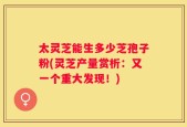 太灵芝能生多少芝孢子粉(灵芝产量赏析：又一个重大发现！)