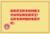 选购灵芝野生和种植之分如何选择优质灵芝？从野生和种植的角度分析)