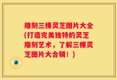 雕刻三棵灵芝图片大全(打造完美独特的灵芝雕刻艺术，了解三棵灵芝图片大合辑！)
