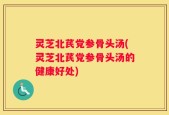 灵芝北芪党参骨头汤(灵芝北芪党参骨头汤的健康好处)