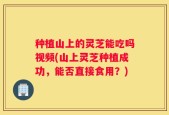 种植山上的灵芝能吃吗视频(山上灵芝种植成功，能否直接食用？)