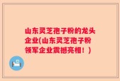 山东灵芝孢子粉的龙头企业(山东灵芝孢子粉领军企业震撼亮相！)