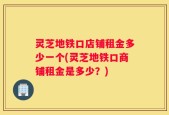 灵芝地铁口店铺租金多少一个(灵芝地铁口商铺租金是多少？)