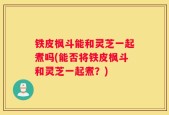 铁皮枫斗能和灵芝一起煮吗(能否将铁皮枫斗和灵芝一起煮？)