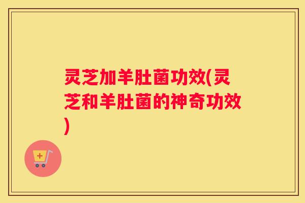 灵芝加羊肚菌功效(灵芝和羊肚菌的神奇功效)