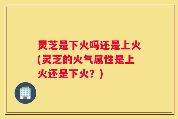 灵芝是下火吗还是上火(灵芝的火气属性是上火还是下火？)