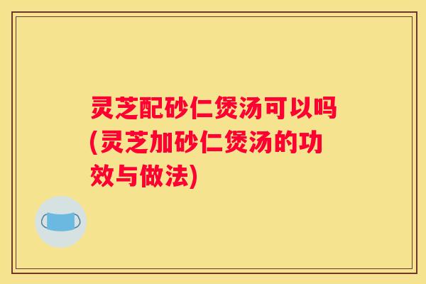 灵芝配砂仁煲汤可以吗(灵芝加砂仁煲汤的功效与做法)