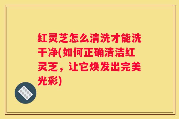 红灵芝怎么清洗才能洗干净(如何正确清洁红灵芝，让它焕发出完美光彩)