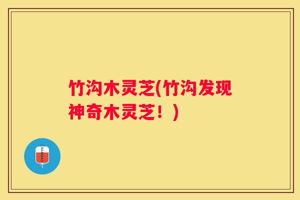 竹沟木灵芝(竹沟发现神奇木灵芝！)