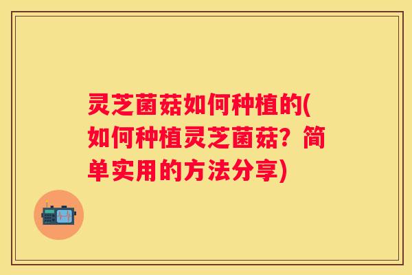 灵芝菌菇如何种植的(如何种植灵芝菌菇？简单实用的方法分享)