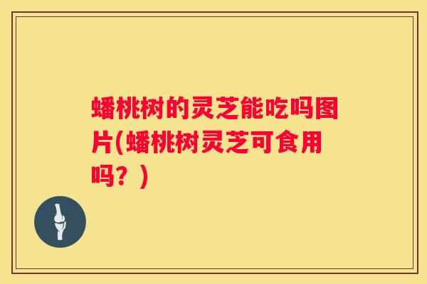 蟠桃树的灵芝能吃吗图片(蟠桃树灵芝可食用吗？)