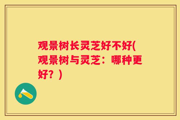 观景树长灵芝好不好(观景树与灵芝：哪种更好？)