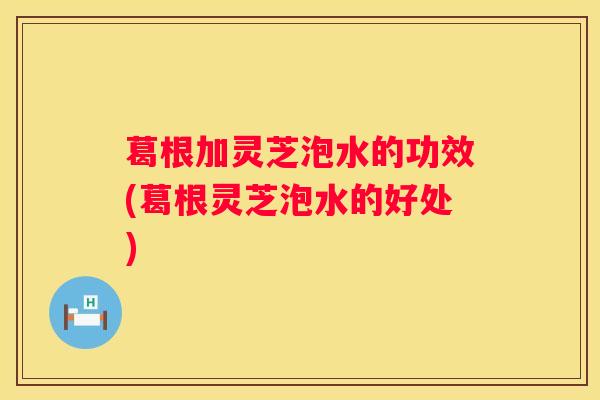 葛根加灵芝泡水的功效(葛根灵芝泡水的好处)
