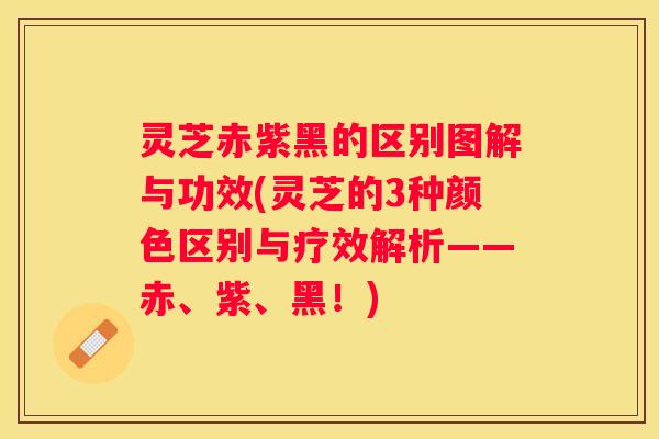 灵芝赤紫黑的区别图解与功效(灵芝的3种颜色区别与疗效解析——赤、紫、黑！)