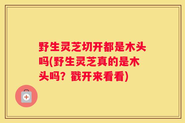 野生灵芝切开都是木头吗(野生灵芝真的是木头吗？戳开来看看)