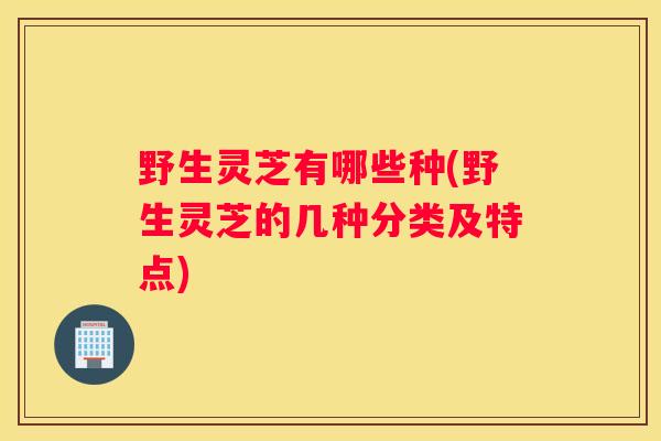 野生灵芝有哪些种(野生灵芝的几种分类及特点)