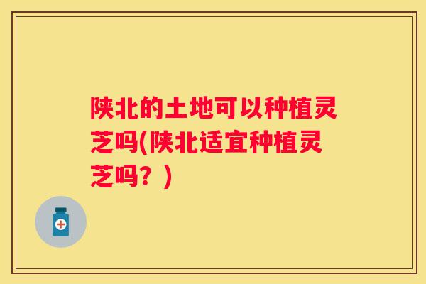 陕北的土地可以种植灵芝吗(陕北适宜种植灵芝吗？)