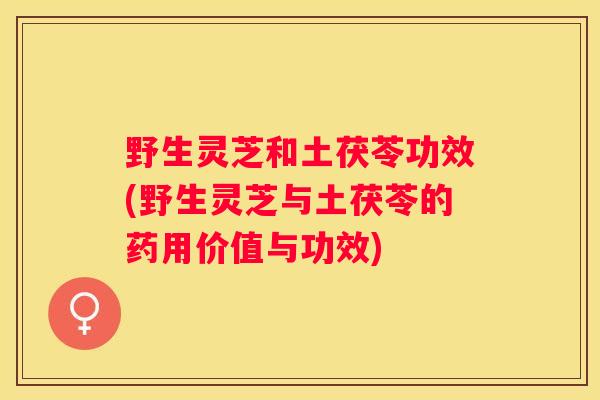 野生灵芝和土茯苓功效(野生灵芝与土茯苓的药用价值与功效)