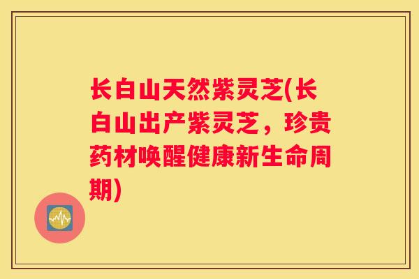 长白山天然紫灵芝(长白山出产紫灵芝，珍贵药材唤醒健康新生命周期)