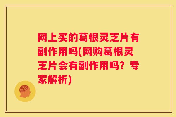 网上买的葛根灵芝片有副作用吗(网购葛根灵芝片会有副作用吗？专家解析)