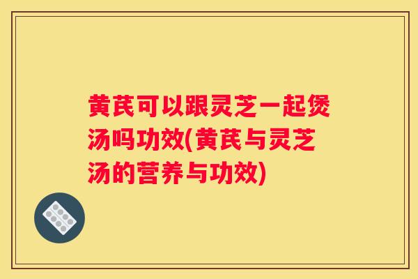 黄芪可以跟灵芝一起煲汤吗功效(黄芪与灵芝汤的营养与功效)