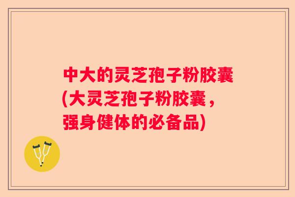 中大的灵芝孢子粉胶囊(大灵芝孢子粉胶囊，强身健体的必备品)