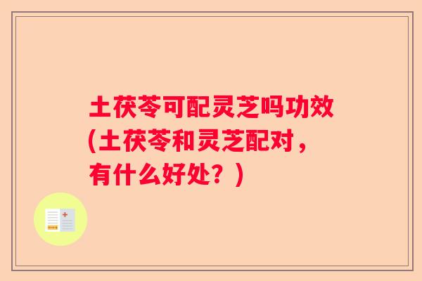 土茯苓可配灵芝吗功效(土茯苓和灵芝配对，有什么好处？)