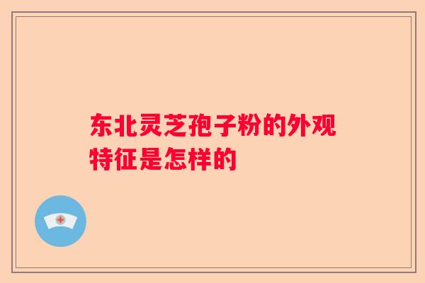 东北灵芝孢子粉的外观特征是怎样的